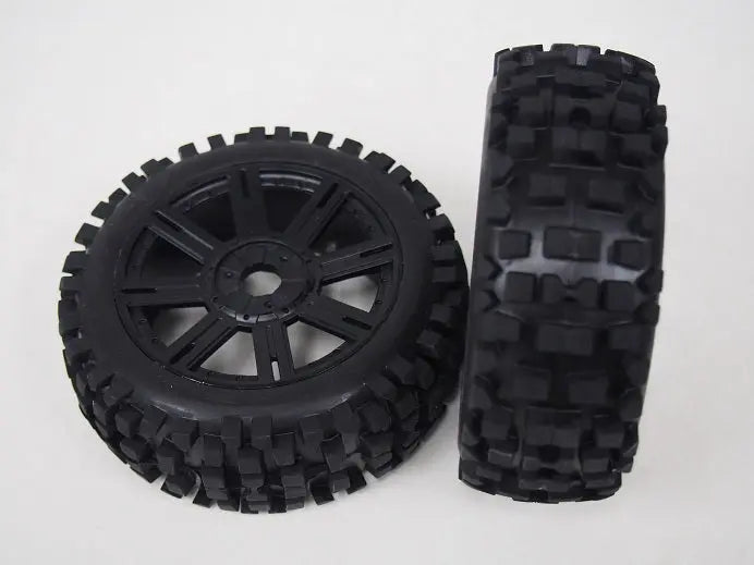 B-Ulldoze Black Spoke 1/8 Tyre & rim Louise