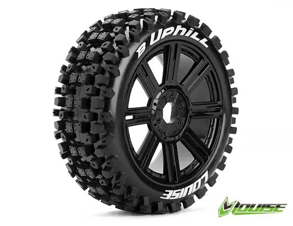 B-Uphill 1/8th Buggy Tyre BLK/spoke 17mm Hex Louise