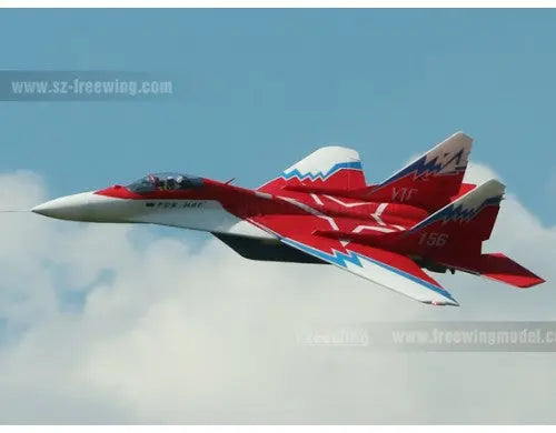 FREEWING MIG-29 RED STAR TWIN 80MM EDF JET THRUST VECTOR PNP VERSION FJ31625P Freewing