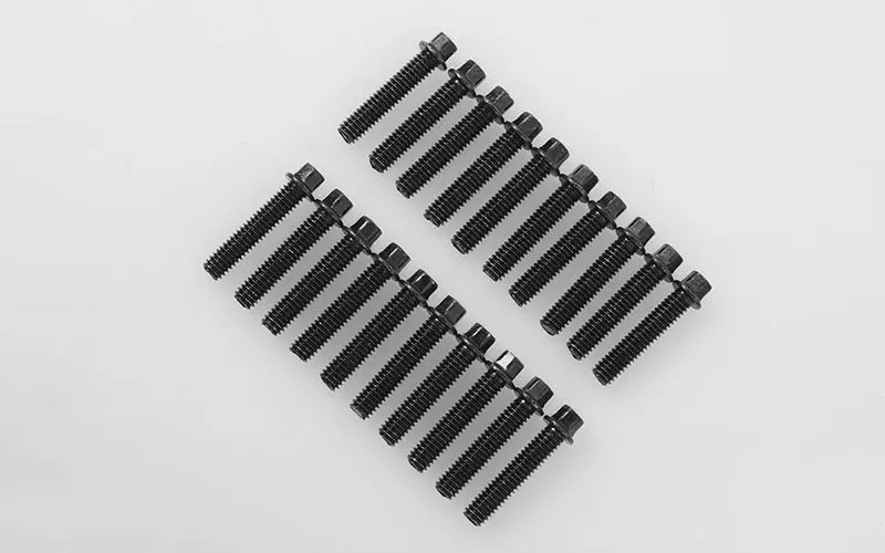 RC4WD Miniature Scale Hex Bolts (M2.5 x 12mm) (Black) RC 4WD