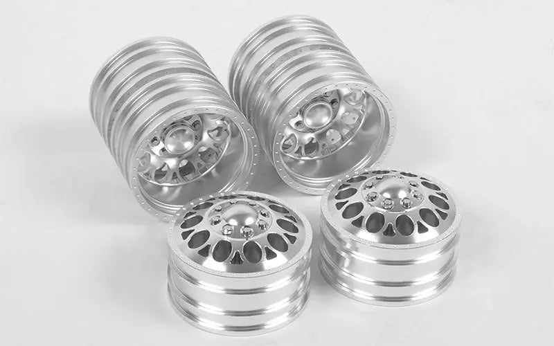 DOUBLE TROUBLE "3" ALUMINUM DUALLY 1.9" WHEELS RC 4WD