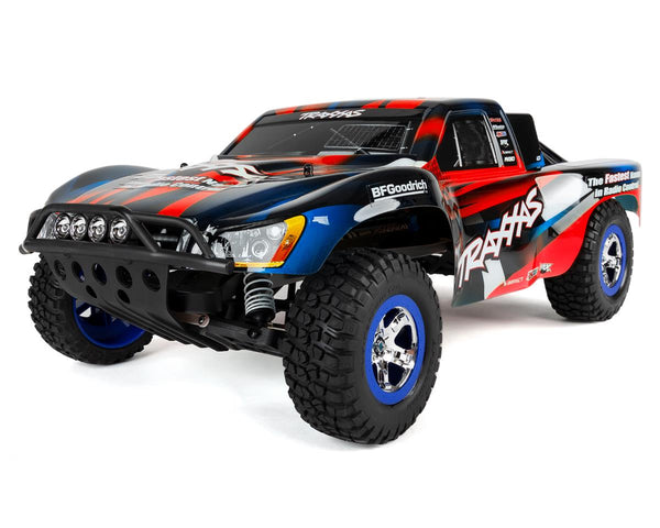 Traxxas Slash 1/10 RTR Short Course Truck (Red/Blue) LED Lights, TQ 2.4GHz Radio, Battery & DC Charger 58034-61