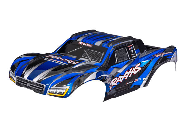 10211-BLUE TRAXXAS BODY MAXX SLASH BLUE W/DECALS