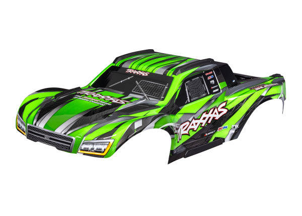 TRAXXAS BODY MAXX SLASH GREEN W/DECALS