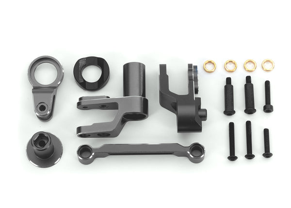 10246-GRAY TRAXXAS STEERING BELLCRANKS ALUM GRAY