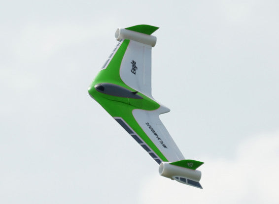 XFLY Eagle Twin 40mm EDF Flying Wing w/Gyro (Green/White) XF115PG-G