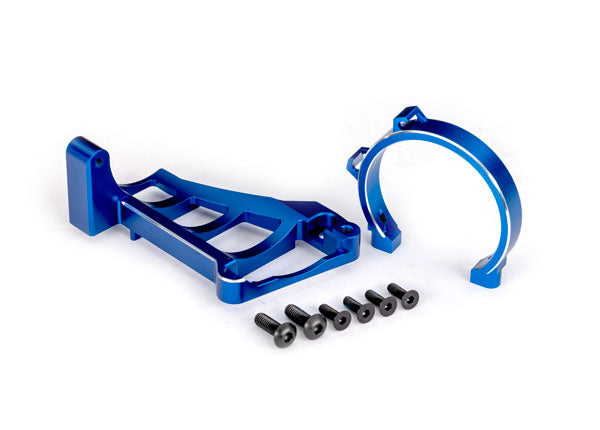 TRAXXAS MOTOR MOUNTS BLUE ALUM