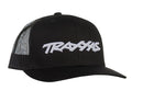 TRAXXAS TRUCKER HAT CURVED BILL BLACK TRAXXAS LOGO