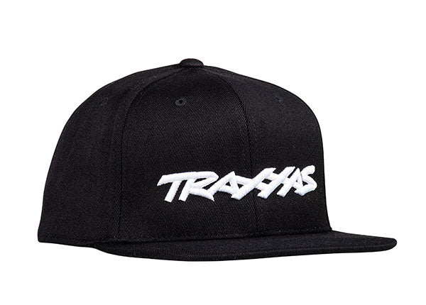 1183-BLK TRAXXAS SNAP HAT FLAT BILL BLACK TRAXXAS LOGO