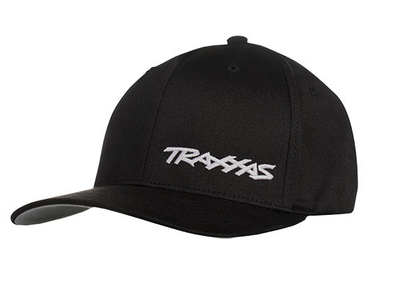 1187-BLW TRAXXAS FLEX HAT CURVE BILL BLK/WHT