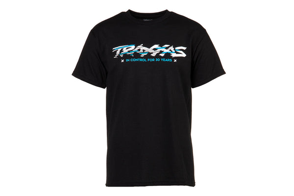 1373-M TRAXXAS BLACK TEE SLICED TEE MED