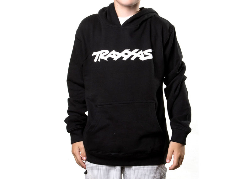 1397-M TRAXXAS LOGO HOODIE BLACK YOUTH MEDIUM