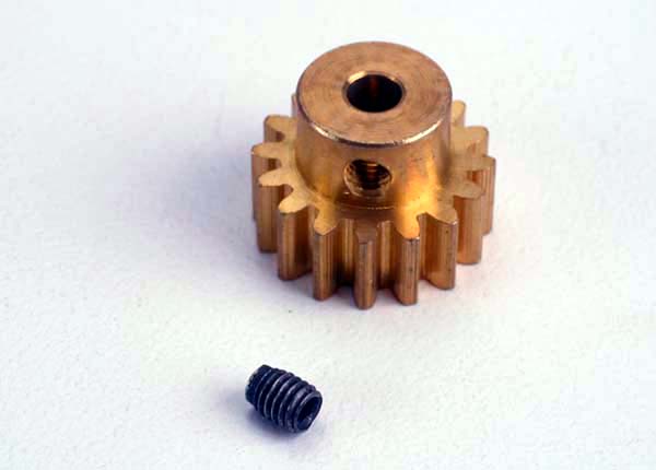 1687 TRAXXAS GEAR 16-T PINION BRASS