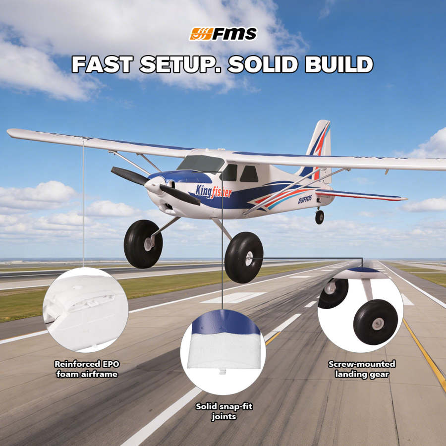 FMS Kingfisher 1400mm RTF FMS103RF-REFV3M2