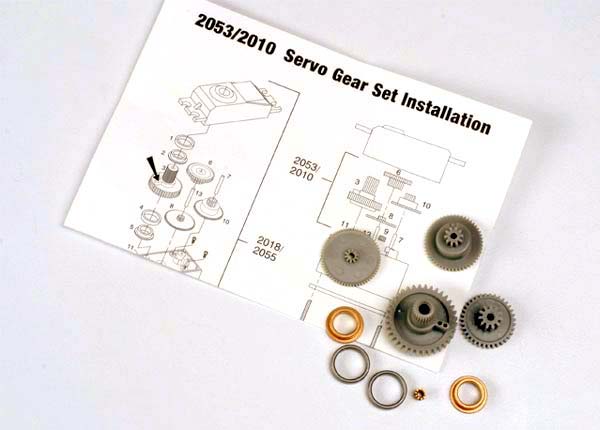 2053 TRAXXAS SERVO GEARS FOR 2055