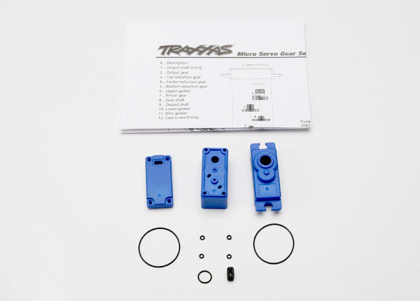 2081 TRAXXAS SERVO CASE/GASKETS FOR 2080 MICRO WATERPROOF SERVO