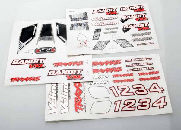 2413R TRAXXAS DECAL SHEET BANDIT