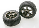 TRAXXAS TYRES AND WHEELS ASSY ALIAS REAR