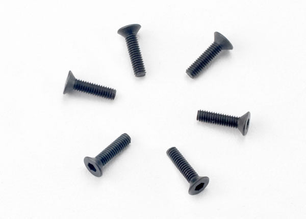 2523 TRAXXAS SCREWS 2.5X10MM COUNTERSUNK MACHINE HEX DRIVE (6)