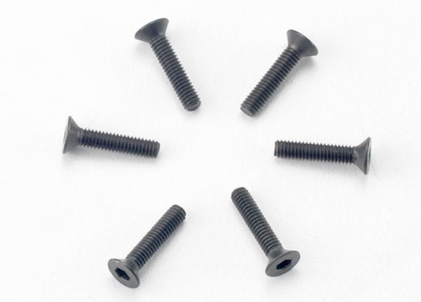 2526 TRAXXAS SCREWS 2.5X12MM COUNTERSUNK MACHINE HEX DRIVE (6)