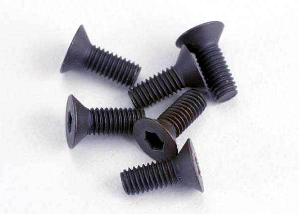 2550 TRAXXAS C/SUNK SCREWS 3X8MM