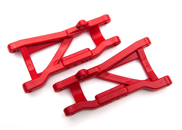 2555R TRAXXAS SUSPENSION ARMS RED REAR HEAVY DUTY (2)