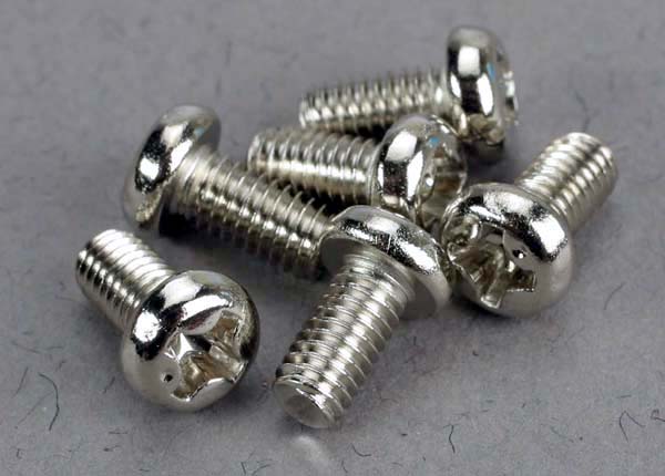 TRAXXAS ROUND/PANHEAD 3X6MM