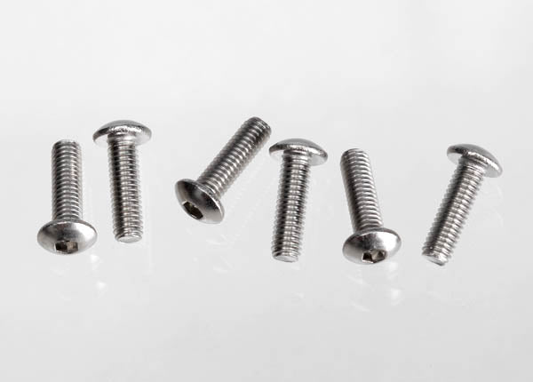 2577X TRAXXAS SCREW 3 X 10MM BUTTON HEAD MACHINE (6)