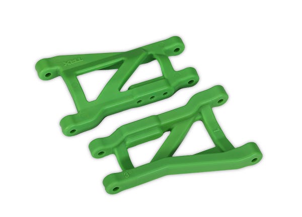 2750G TRAXXAS SUSPENSION ARMS GREEN REAR (LEFT & RIGHT) HEAVY DUTY (2)