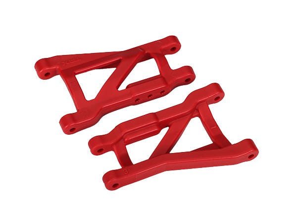 2750L TRAXXAS SUSPENSION ARMS RED REAR (LEFT & RIGHT) HEAVY DUTY (2)