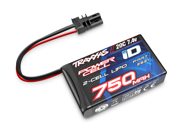 2821 TRAXXAS 750MAH 7.4V 2-CELL 20C LIPO BATTERY