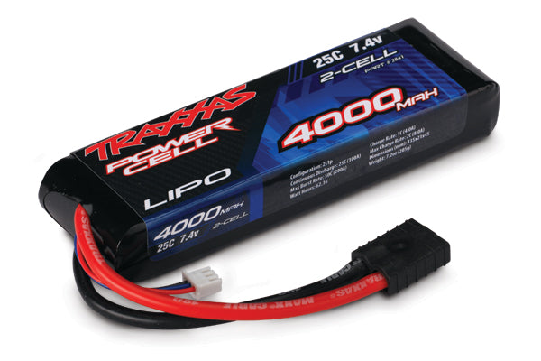 2841 TRAXXAS 4000MAH 7.4V 2-CELL 25C LIPO BATTERY