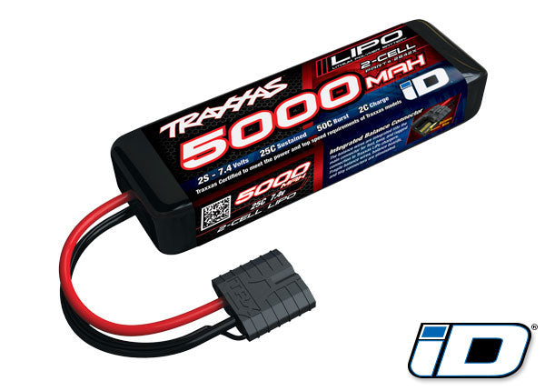 2842X TRAXXAS 5000MAH 7.4V 2-CELL 25C LIPO BATTERY