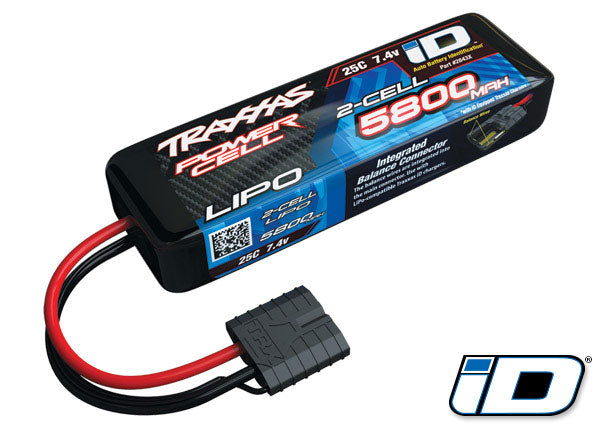 2843X TRAXXAS 5800MAH 7.4V 2-CELL 25C LIPO