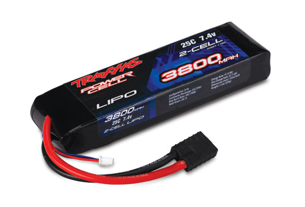 2866 TRAXXAS 3800MAH 7.4V 2-CELL 25C LIPO BATTERY