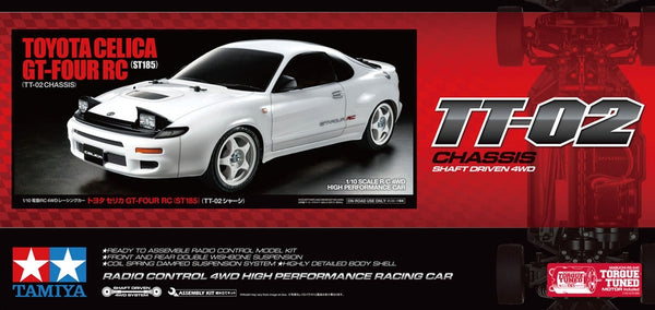 Tamiya 1/10 Toyota Celica GT-Four (ST185) TT-02 Chassis RC Car Kit 58730