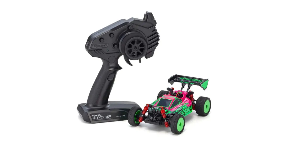KYO-32093PGR Kyosho MINI-Z Buggy Ready set INFERNO MP9 TKI Pink / Green [32093PGR] Kyosho