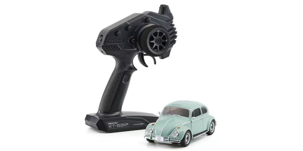 Kyosho Mini-Z Volkswagen 1300 Beetle 1966 Model Bahama Blue RWD MR-04 Readyset KYO-32374BBL