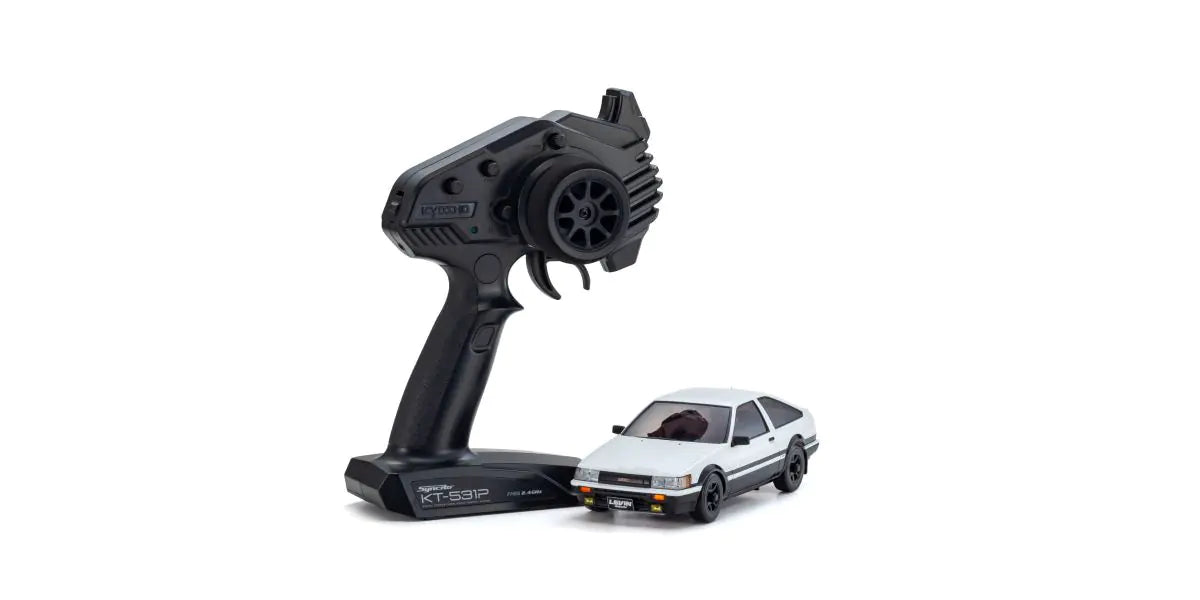 KYO-32641WBK Kyosho Mini-Z Toyota Corolla Levin AE86 White/Black AWD MA-020 Readyset Kyosho