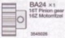 TAMIYA 16T PINION GEAR FOR 58372