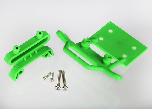 3621A TRAXXAS BUMPER FRONT/MOUNT GREEN