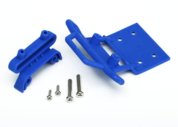 TRAXXAS BUMPER FRT/MOUNT FRT 4X23 MM BLUE
