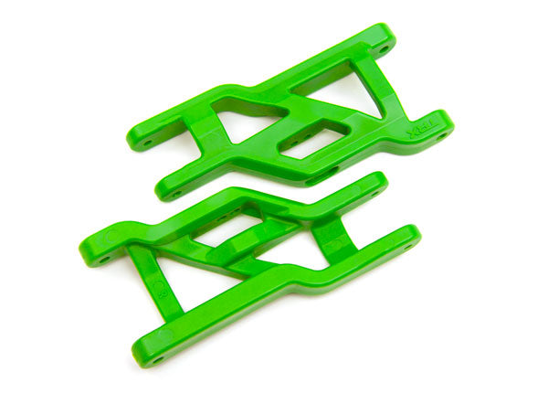 3631G TRAXXAS SUSPENSION ARMS GREEN FRONT HEAVY DUTY (2)