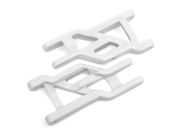 TRAXXAS SUSPENSION ARMS WHITE FRONT HEAVY DUTY (2)