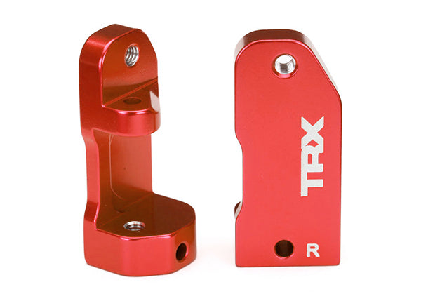 3632X TRAXXAS CASTER BLOCKS RED ANODIZED