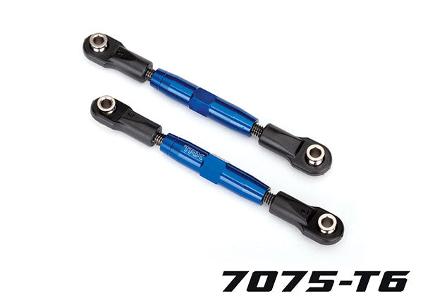 3643X TRAXXAS CAMBER LINKS FRONT (TUBES BLUE-ANOD 7075-T6 ALUM) (83MM) (2)/ ROD ENDS (4)/ WRENCH (1)