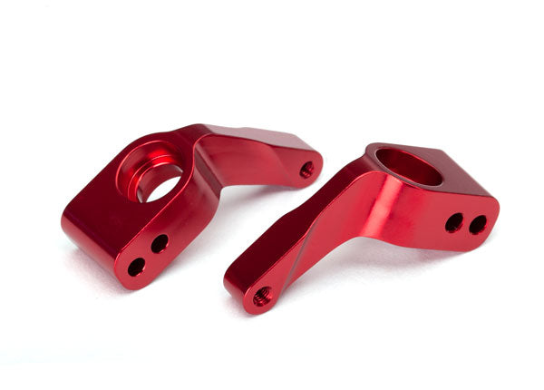 3652X TRAXXAS STUB AXLE CARRIERS ALUM (RED)