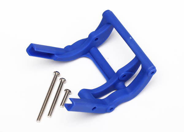 3677X TRAXXAS WHEELIE BAR MOUNT BLUE