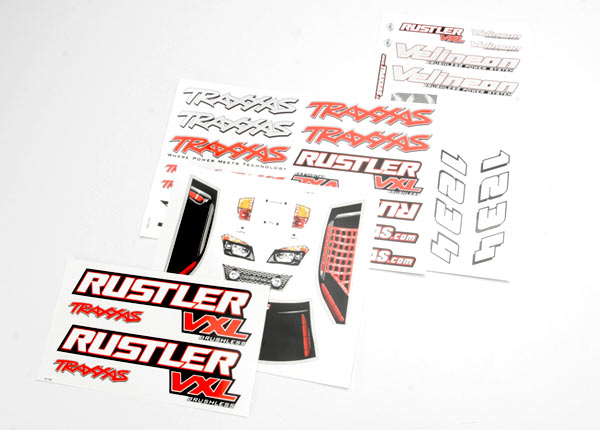 3713R TRAXXAS DECAL SHEETS RUSTLER