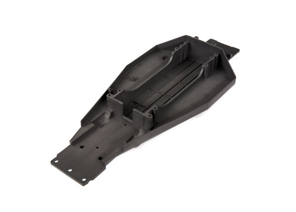 3722X TRAXXAS LOWER CHASSIS (BLK) (166MM L. BATTERY COMPARTMENT)